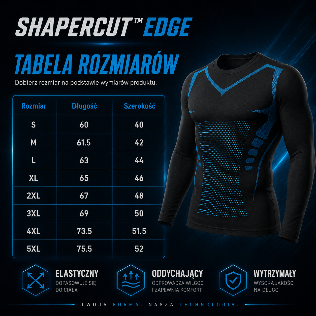 SHAPERCUT™ EDGE | Maksymalne wsparcie, od ramion po biodra
